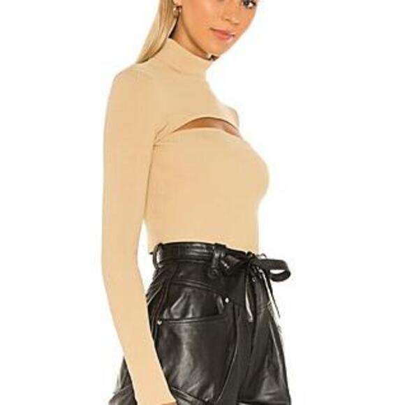 Tasha Cut Out Sweater in Toast - Picture 3 of 5